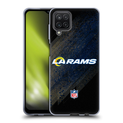 NFL Los Angeles Rams Logo Blur Soft Gel Case for Samsung Galaxy A12 (2020)