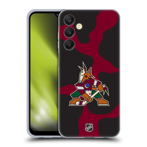 NHL Arizona Coyotes Cow Pattern Soft Gel Case for Samsung Galaxy A25 5G