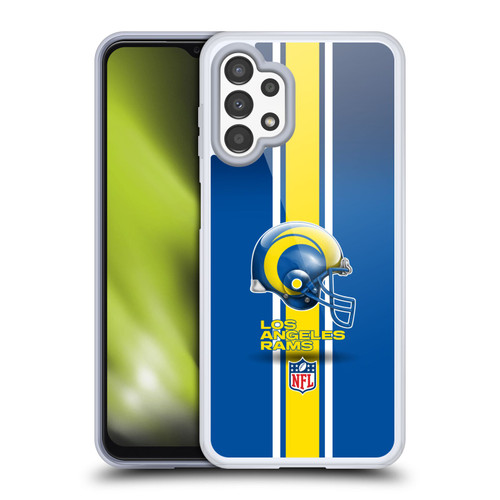 NFL Los Angeles Rams Logo Helmet Soft Gel Case for Samsung Galaxy A13 (2022)