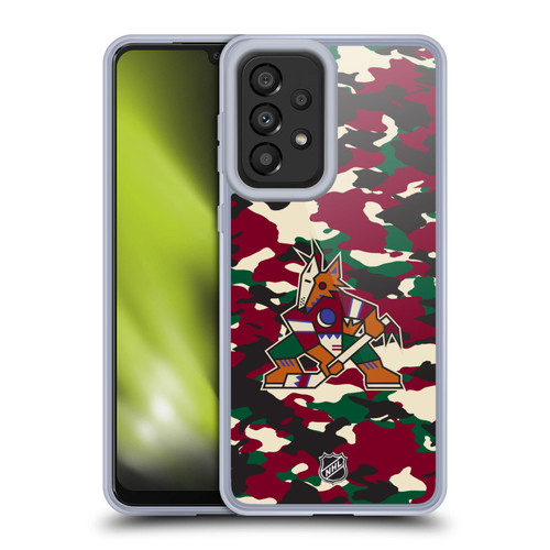NHL Arizona Coyotes Camouflage Soft Gel Case for Samsung Galaxy A33 5G (2022)