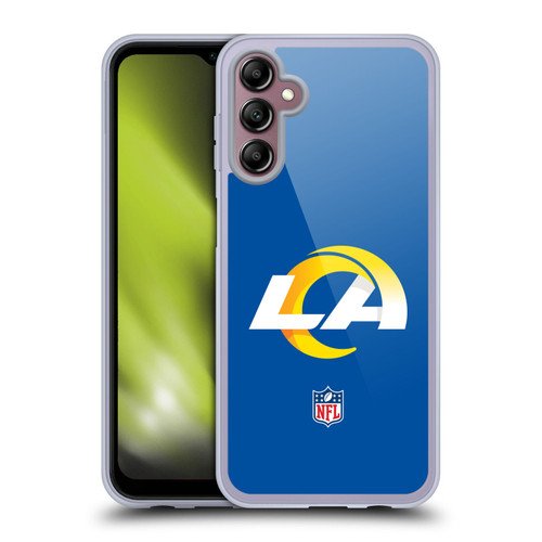 NFL Los Angeles Rams Logo Plain Soft Gel Case for Samsung Galaxy A14 5G