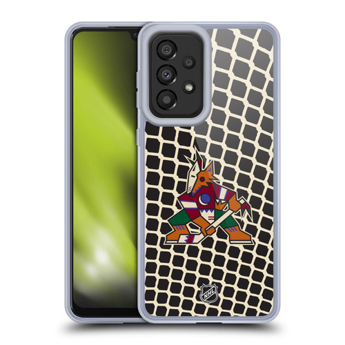 NHL Arizona Coyotes Net Pattern Soft Gel Case for Samsung Galaxy A33 5G (2022)