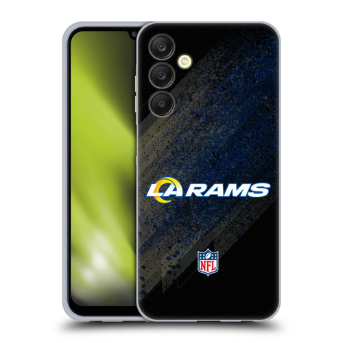 NFL Los Angeles Rams Logo Blur Soft Gel Case for Samsung Galaxy A25 5G