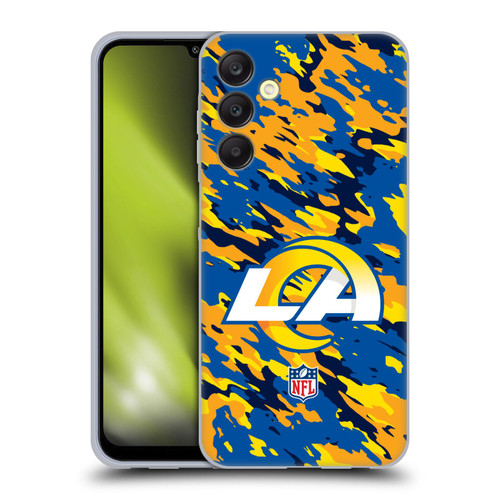NFL Los Angeles Rams Logo Camou Soft Gel Case for Samsung Galaxy A25 5G