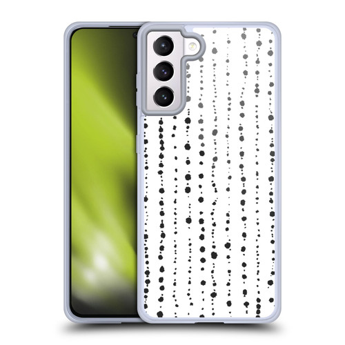 Ninola Freeform Patterns Boho Dots Stripes Soft Gel Case for Samsung Galaxy S21+ 5G & MagSafe