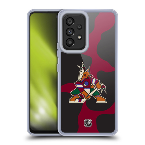 NHL Arizona Coyotes Cow Pattern Soft Gel Case for Samsung Galaxy A53 5G (2022)
