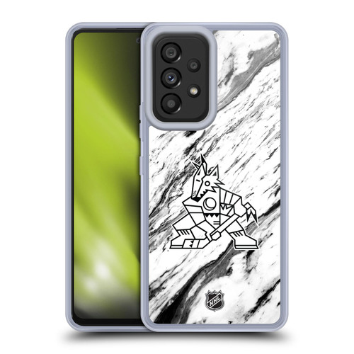 NHL Arizona Coyotes Marble Soft Gel Case for Samsung Galaxy A53 5G (2022)