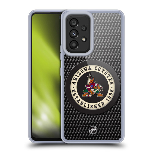 NHL Arizona Coyotes Puck Texture Soft Gel Case for Samsung Galaxy A53 5G (2022)