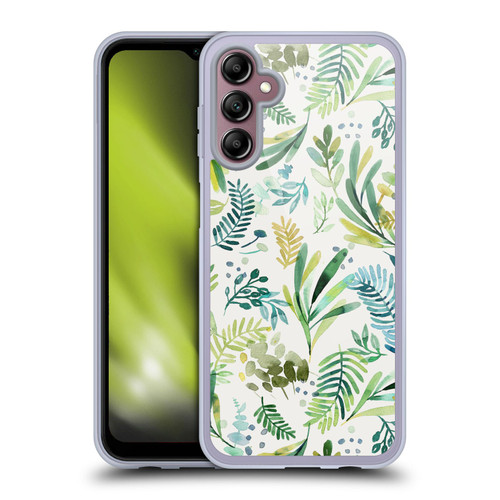 Ninola Botanical Patterns Tuscany Green Leaves Soft Gel Case for Samsung Galaxy A14 5G