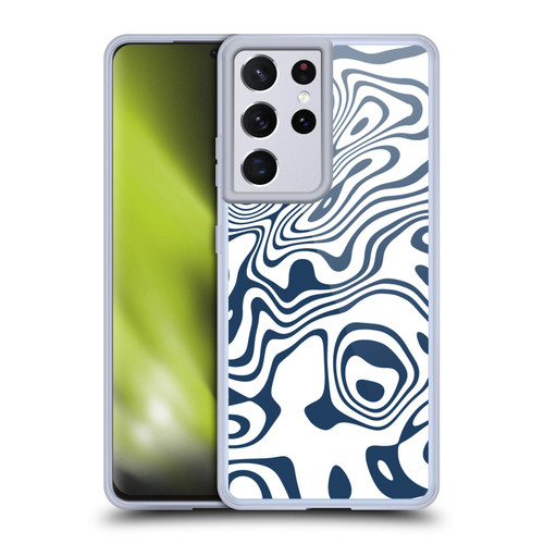Ninola Freeform Patterns Trippy Circular Shapes Soft Gel Case for Samsung Galaxy S21 Ultra 5G & MagSafe