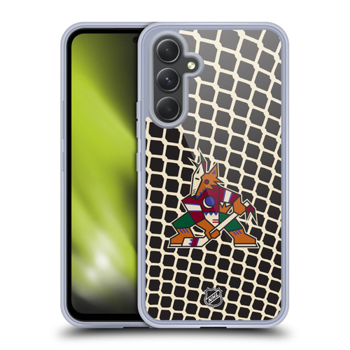 NHL Arizona Coyotes Net Pattern Soft Gel Case for Samsung Galaxy A54 5G