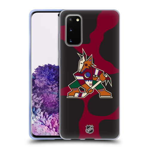 NHL Arizona Coyotes Cow Pattern Soft Gel Case for Samsung Galaxy S20 / S20 5G