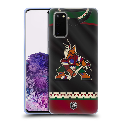 NHL Arizona Coyotes Jersey Soft Gel Case for Samsung Galaxy S20 / S20 5G