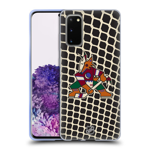 NHL Arizona Coyotes Net Pattern Soft Gel Case for Samsung Galaxy S20 / S20 5G