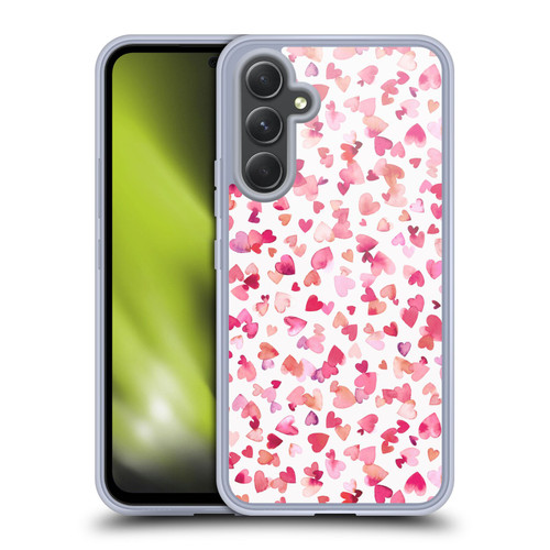 Ninola Mix Patterns Red Hearts Soft Gel Case for Samsung Galaxy A54 5G