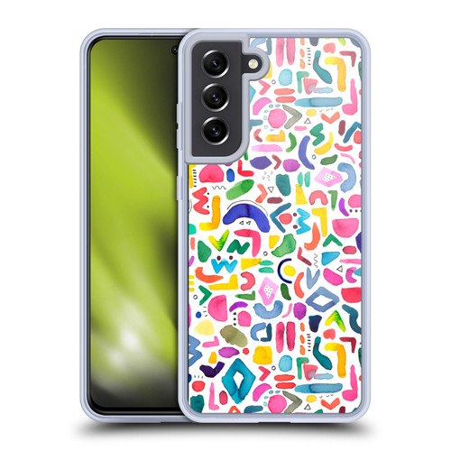 Ninola Mix Patterns Summer Tribal Soft Gel Case for Samsung Galaxy S21 FE 5G & MagSafe