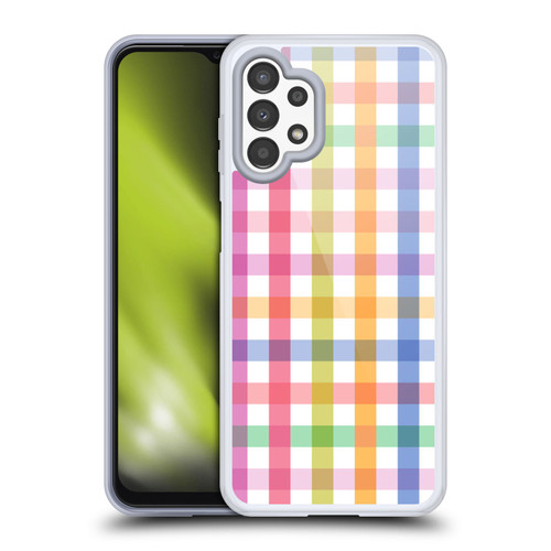 Ninola Colorful Geometric Gingham Soft Gel Case for Samsung Galaxy A13 (2022)
