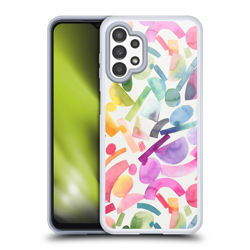 Ninola Colorful Geometric Modern Geometric Shapes Soft Gel Case for Samsung Galaxy A13 (2022)