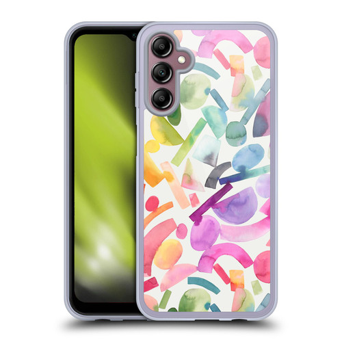 Ninola Colorful Geometric Modern Geometric Shapes Soft Gel Case for Samsung Galaxy A14 5G