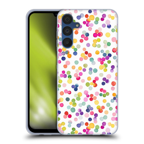 Ninola Colorful Geometric Confetti Dots Soft Gel Case for Samsung Galaxy A15 & MagSafe