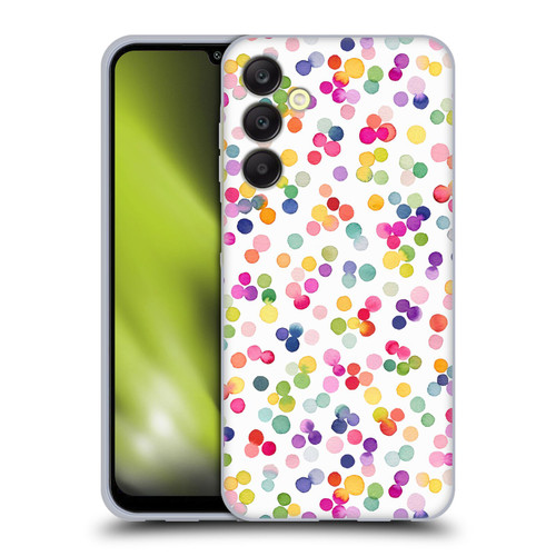 Ninola Colorful Geometric Confetti Dots Soft Gel Case for Samsung Galaxy A25 5G