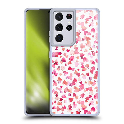 Ninola Mix Patterns Red Hearts Soft Gel Case for Samsung Galaxy S21 Ultra 5G & MagSafe