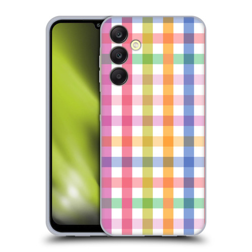 Ninola Colorful Geometric Gingham Soft Gel Case for Samsung Galaxy A25 5G