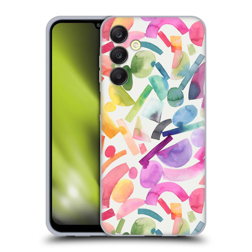 Ninola Colorful Geometric Modern Geometric Shapes Soft Gel Case for Samsung Galaxy A25 5G