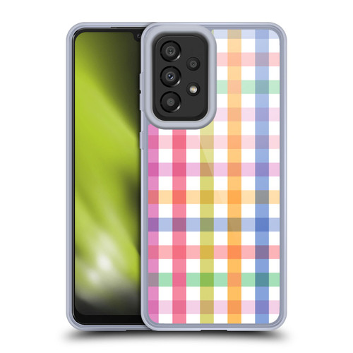 Ninola Colorful Geometric Gingham Soft Gel Case for Samsung Galaxy A33 5G (2022)