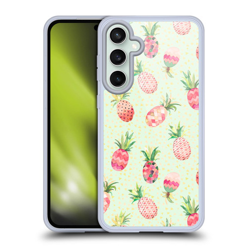 Ninola Mix Patterns Pineapple Lime Soft Gel Case for Samsung Galaxy S23 FE 5G & MagSafe