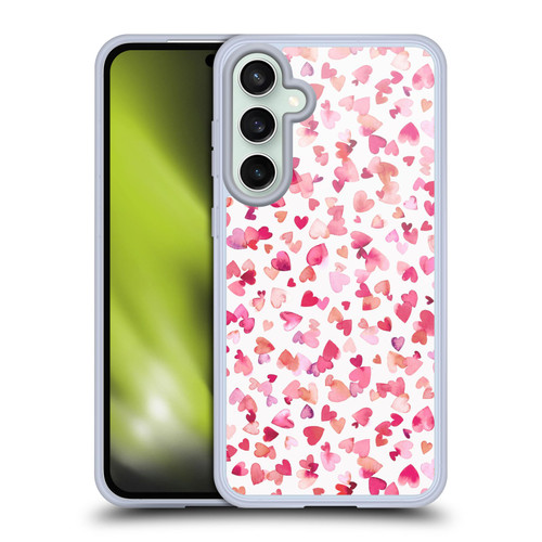 Ninola Mix Patterns Red Hearts Soft Gel Case for Samsung Galaxy S23 FE 5G & MagSafe