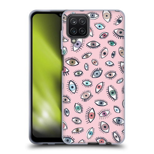 Ninola Patterns 4 Eyes Pink Soft Gel Case for Samsung Galaxy A12 (2020)