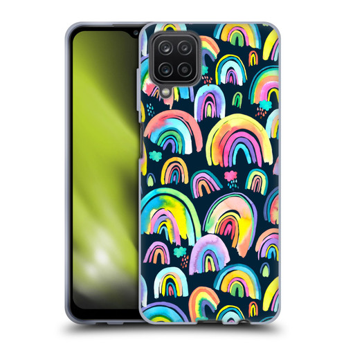 Ninola Patterns 4 New Rainbows Navy Multi Soft Gel Case for Samsung Galaxy A12 (2020)
