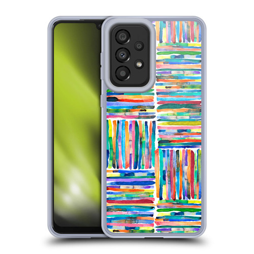Ninola Patterns 4 Handpainted Stripes Multi Soft Gel Case for Samsung Galaxy A33 5G (2022)