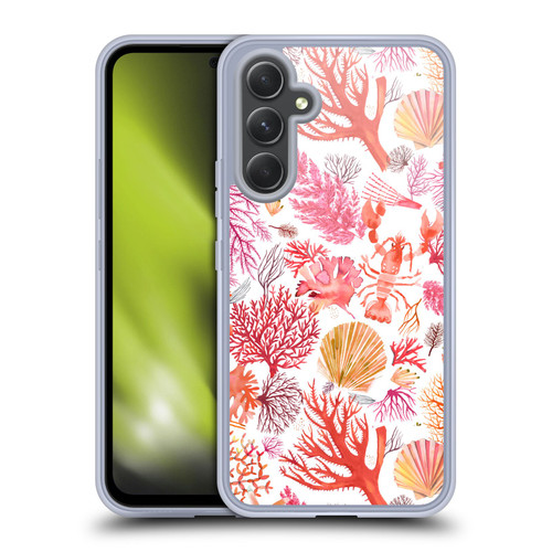Ninola Ocean Orange Corals Soft Gel Case for Samsung Galaxy A54 5G