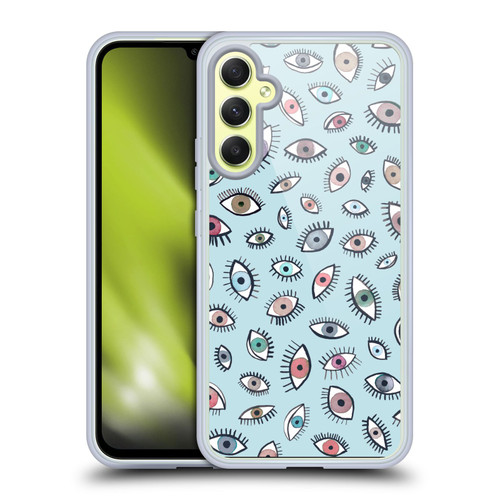 Ninola Patterns 4 Eyes Blue Soft Gel Case for Samsung Galaxy A34 5G