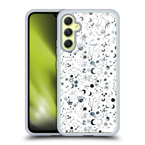 Ninola Patterns 4 Astrology Space White Soft Gel Case for Samsung Galaxy A34 5G