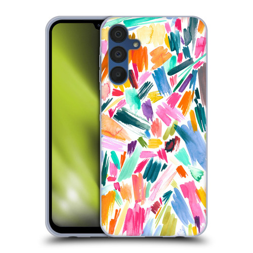 Ninola Watercolor Prints Scribble Soft Gel Case for Samsung Galaxy A15 & MagSafe