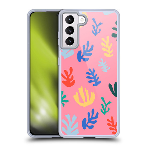 Ninola Ocean Colorful Leaves Soft Gel Case for Samsung Galaxy S21+ 5G & MagSafe