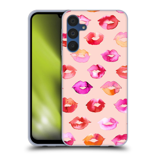 Ninola Watercolor Prints Sweet Kisses Soft Gel Case for Samsung Galaxy A15 & MagSafe