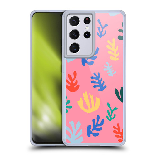 Ninola Ocean Colorful Leaves Soft Gel Case for Samsung Galaxy S21 Ultra 5G & MagSafe