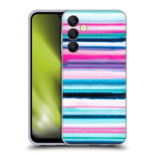 Ninola Watercolor Prints Ombre Stripes Pink Soft Gel Case for Samsung Galaxy A25 5G