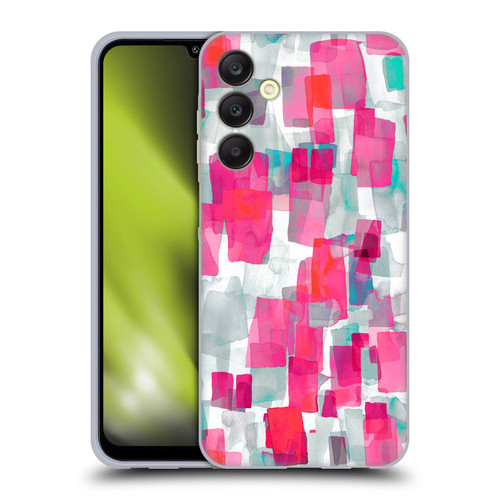 Ninola Watercolor Prints Pink Soft Gel Case for Samsung Galaxy A25 5G