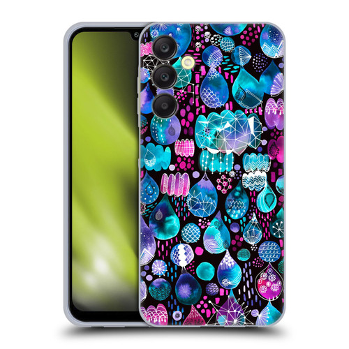 Ninola Watercolor Prints Rain Drops Soft Gel Case for Samsung Galaxy A25 5G