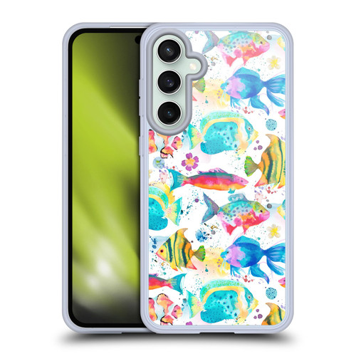 Ninola Ocean Watercolor Fishes Soft Gel Case for Samsung Galaxy S23 FE 5G & MagSafe