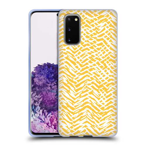 Ninola Patterns 4 Leopard Marks Mustard Soft Gel Case for Samsung Galaxy S20 / S20 5G
