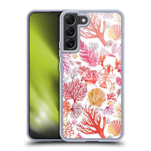Ninola Ocean Orange Corals Soft Gel Case for Samsung Galaxy S22+ 5G & MagSafe