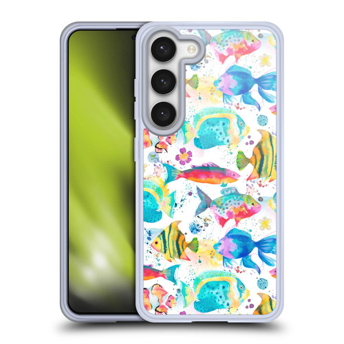 Ninola Ocean Watercolor Fishes Soft Gel Case for Samsung Galaxy S23 5G & MagSafe