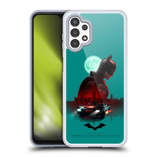 The Batman Neo-Noir Graphics Gotham Batmobile Soft Gel Case for Samsung Galaxy A13 (2022)
