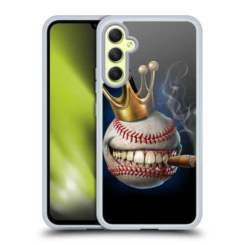 Tom Wood Monsters King Of Baseball Soft Gel Case for Samsung Galaxy A34 5G